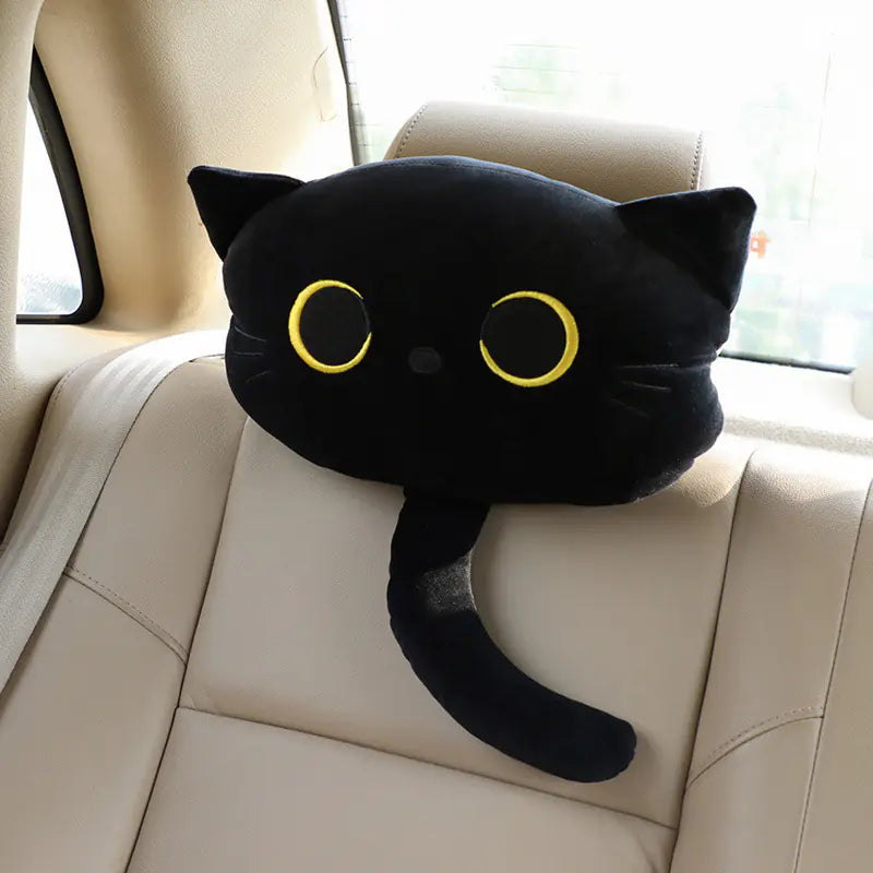 Cat Plush Headrest Pillow